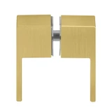 PLDK2 – Glass Simple Back-to-Back L-Paddle Style Door Handle
