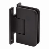 POR0H - Glass Simple Portland Beveled Profile Wall Mount Shower Door Hinge, H Back Plate