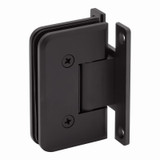 POR0H - Glass Simple Portland Beveled Profile Wall Mount Shower Door Hinge, H Back Plate