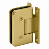 POR0H - Glass Simple Portland Beveled Profile Wall Mount Shower Door Hinge, H Back Plate