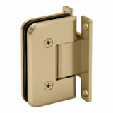 POR0H - Glass Simple Portland Beveled Profile Wall Mount Shower Door Hinge, H Back Plate