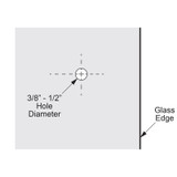 RFGDK2 - Glass Simple Round Finger Grip Door Knob Double Sided