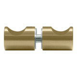 RFGDK2 - Glass Simple Round Finger Grip Door Knob Double Sided