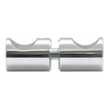 RFGDK2 - Glass Simple Round Finger Grip Door Knob Double Sided