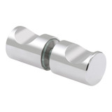 RFGDK2 - Glass Simple Round Finger Grip Door Knob Double Sided