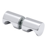 RFGDK2 - Glass Simple Round Finger Grip Door Knob Double Sided