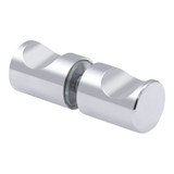 RFGDK2 - Glass Simple Round Finger Grip Door Knob Double Sided