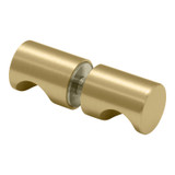 RFGDK2 - Glass Simple Round Finger Grip Door Knob Double Sided