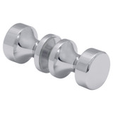 RPDK2 – Glass Simple Round Peg Style Door Knob Double Sided