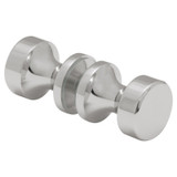 RPDK2 – Glass Simple Round Peg Style Door Knob Double Sided
