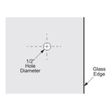 RTDK1 – Glass Simple Round Tradtional Style Door Knob Single Sided