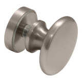 RTDK1 – Glass Simple Round Tradtional Style Door Knob Single Sided