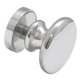 RTDK1 – Glass Simple Round Tradtional Style Door Knob Single Sided