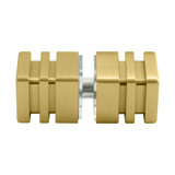 SDK2 – Glass Simple Square Door Knob-Double Sided