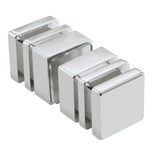SDK2 – Glass Simple Square Door Knob-Double Sided