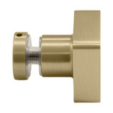 STDK1 – Glass Simple Square Traditional Style Door Knob-Single Sided