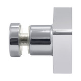 STDK1 – Glass Simple Square Traditional Style Door Knob-Single Sided