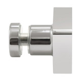 STDK1 – Glass Simple Square Traditional Style Door Knob-Single Sided