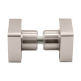 STDK2 – Glass Simple Square Traditional Style Door Knob-Double Sided