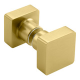 STDK2 – Glass Simple Square Traditional Style Door Knob-Double Sided