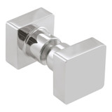 STDK2 – Glass Simple Square Traditional Style Door Knob-Double Sided