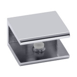 SB1 - Glass Simple Wall-Mount Square Shelf Clamp 1-3/16" x 1-1/16"