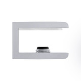 SB1 - Glass Simple Wall-Mount Square Shelf Clamp 1-3/16" x 1-1/16"