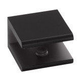SB1 - Glass Simple Wall-Mount Square Shelf Clamp 1-3/16" x 1-1/16"