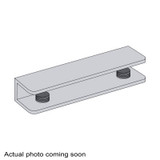 SB4 Glass Simple Rectangular Wall Mount Shelf Clamp 3-15/16" x 1-1/16"