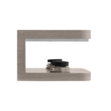 SB4 - Glass Simple Rectangular Wall Mount Shelf Clamp 3-15/16" x 1-1/16"
