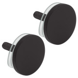 RWS114 - Glass Simple Round Washer Set 1-1/4" Diam. for Handles/Towel Bars
