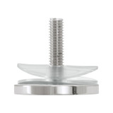 RWS114 - Glass Simple Round Washer Set 1-1/4" Diam. for Handles/Towel Bars