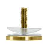 RWS114 - Glass Simple Round Washer Set 1-1/4" Diam. for Handles/Towel Bars