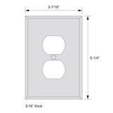 GA103 - Glass Simple Single Duplex GlassAlike® Acrylic Mirror Plate