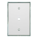 GA110 - Glass Simple Single TV/Cable GlassAlike® Acrylic Mirror Plate