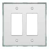 GA202 - Glass Simple Double Decora GlassAlike® Acrylic Mirror Plate