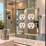 GA203 - Glass Simple Double Duplex GlassAlike® Acrylic Mirror Plate