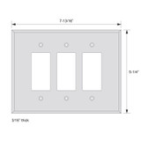 GA302 - Glass Simple Triple Decora GlassAlike® Acrylic Mirror Plate