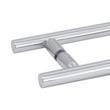 18X18LTB - Glass Simple 18" x 18" Back-to-Back Ladder Towel Bar
