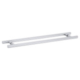 18X18LTB - Glass Simple 18" x 18" Back-to-Back Ladder Towel Bar