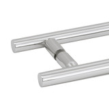 24X24LTB - Glass Simple 24" x 24" Back-to-Back Ladder Towel Bar