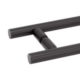 24X24LTB - Glass Simple 24" x 24" Back-to-Back Ladder Towel Bar