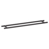 24X24LTB - Glass Simple 24" x 24" Back-to-Back Ladder Towel Bar