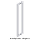 24X24STB - Glass Simple 24" x 24" Back-to-Back Square Towel Bar