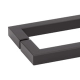24X24STB - Glass Simple 24" x 24" Back-to-Back Square Towel Bar