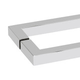 24X24STB - Glass Simple 24" x 24" Back-to-Back Square Towel Bar