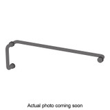 6X24TB - Glass Simple 6" Pull Handle/24" Towel Bar Combo with Metal Washers