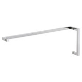 8X24STB - Glass Simple 8" x 24" Square Style Pull Handle/Towel Bar Combo