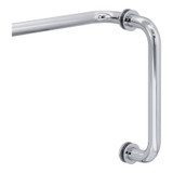 8X24TB - Glass Simple 8X24 Handle Towel Bar Combo with Washers
