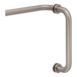 8X24TB - Glass Simple 8X24 Handle Towel Bar Combo with Washers